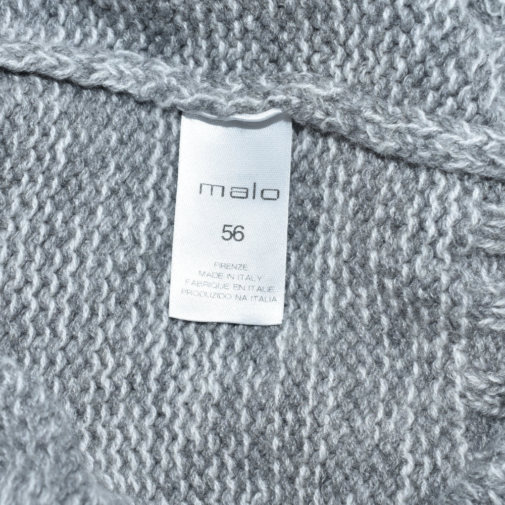 Grey-White Melange Cashmere Sweater (EU 56)