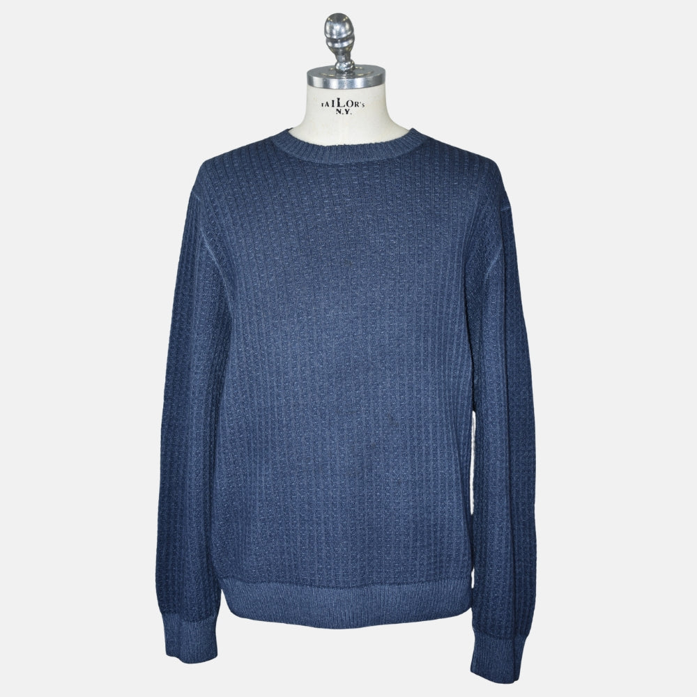 Blue Woven Cashmere Sweater (EU 58)