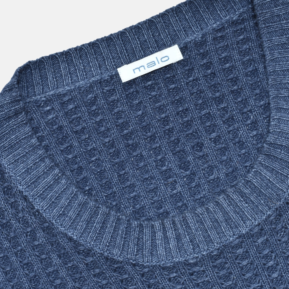 Blue Woven Cashmere Sweater (EU 58)