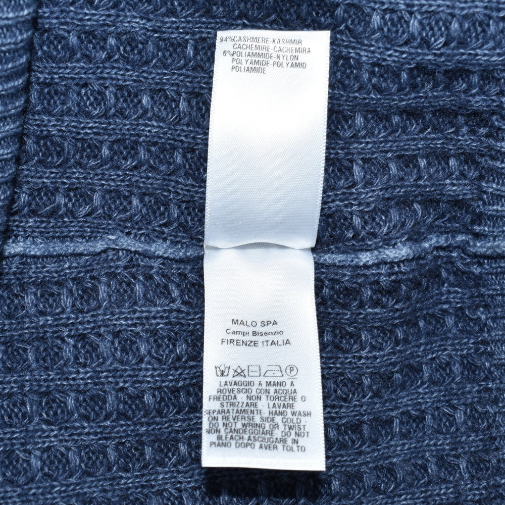 Blue Woven Cashmere Sweater (EU 58)