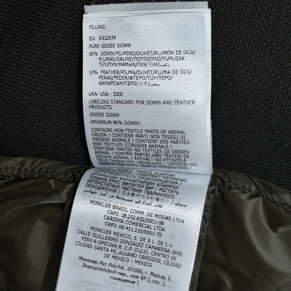 Khaki Hybrid Fabric Down Jacket (L)