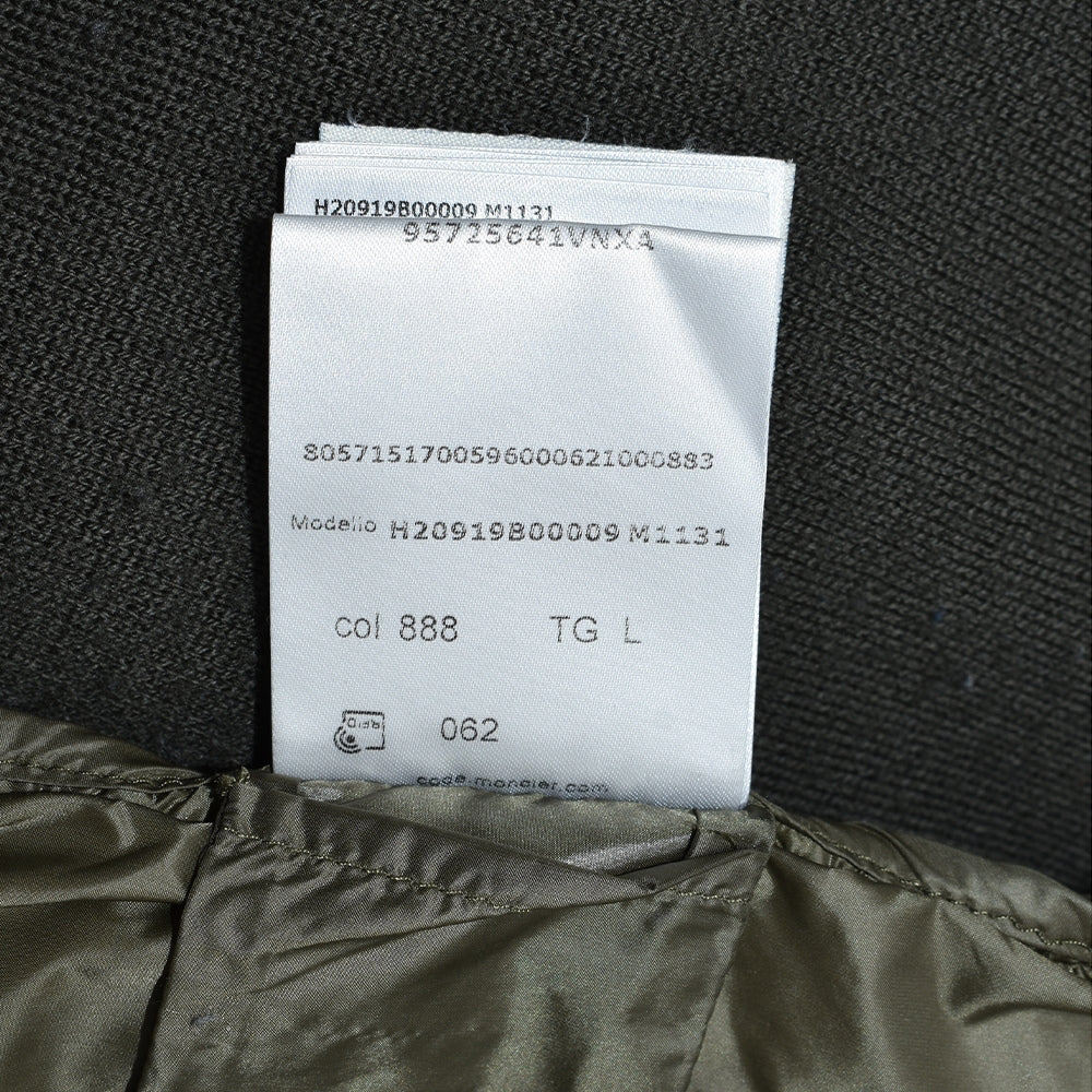 Khaki Hybrid Fabric Down Jacket (L)