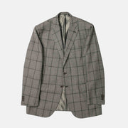 Grey/Black Patterned Suit made of Wool (EU 52)