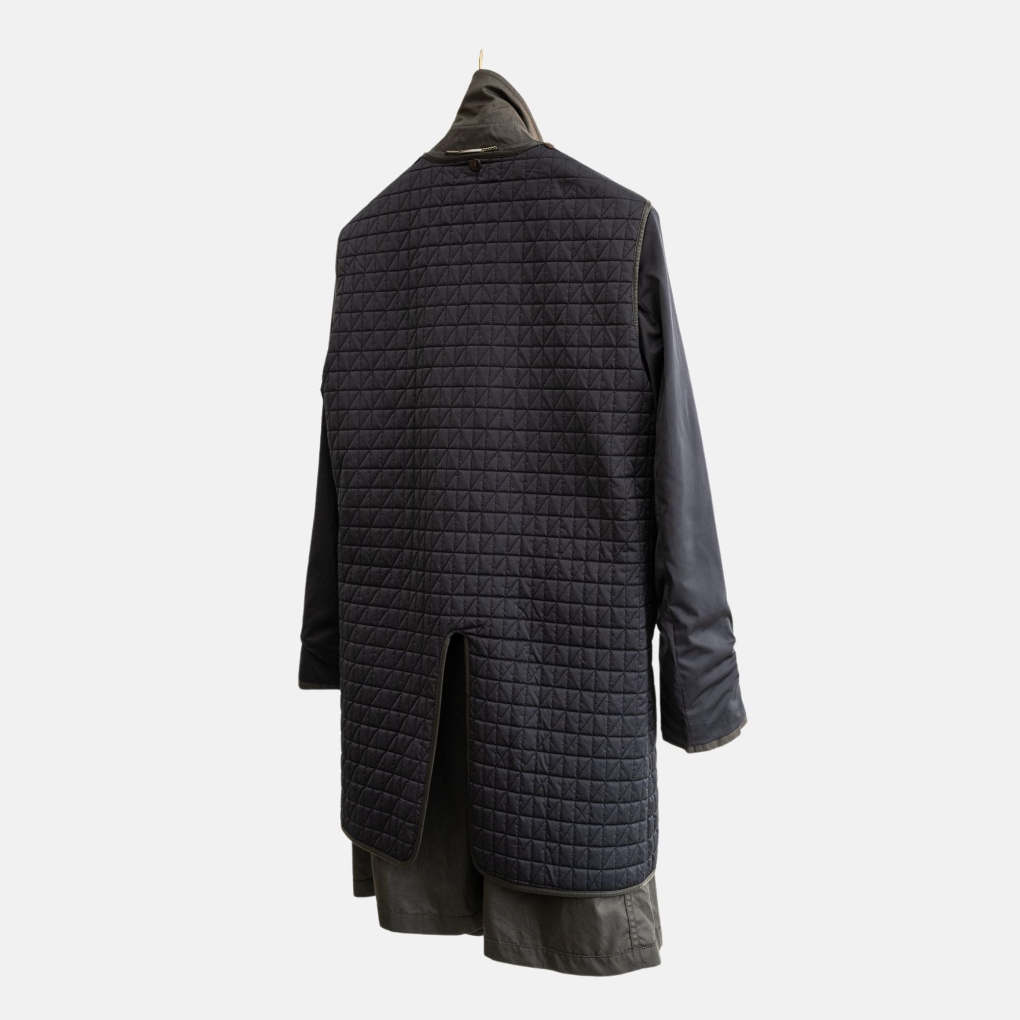 Dark Grey Trenchcoat Made of Cotton/Silk (50)