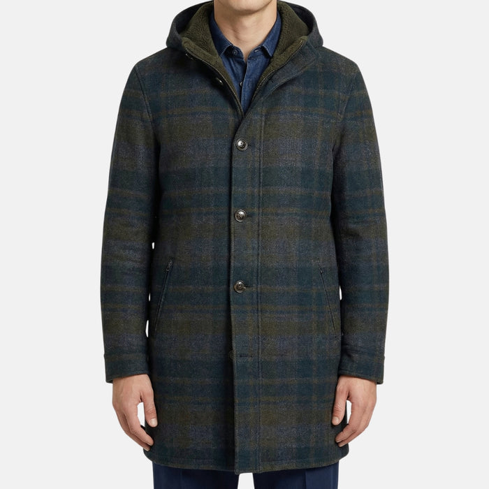 Multi-Coloured Shearling Parka made of Wool (EU 48)
