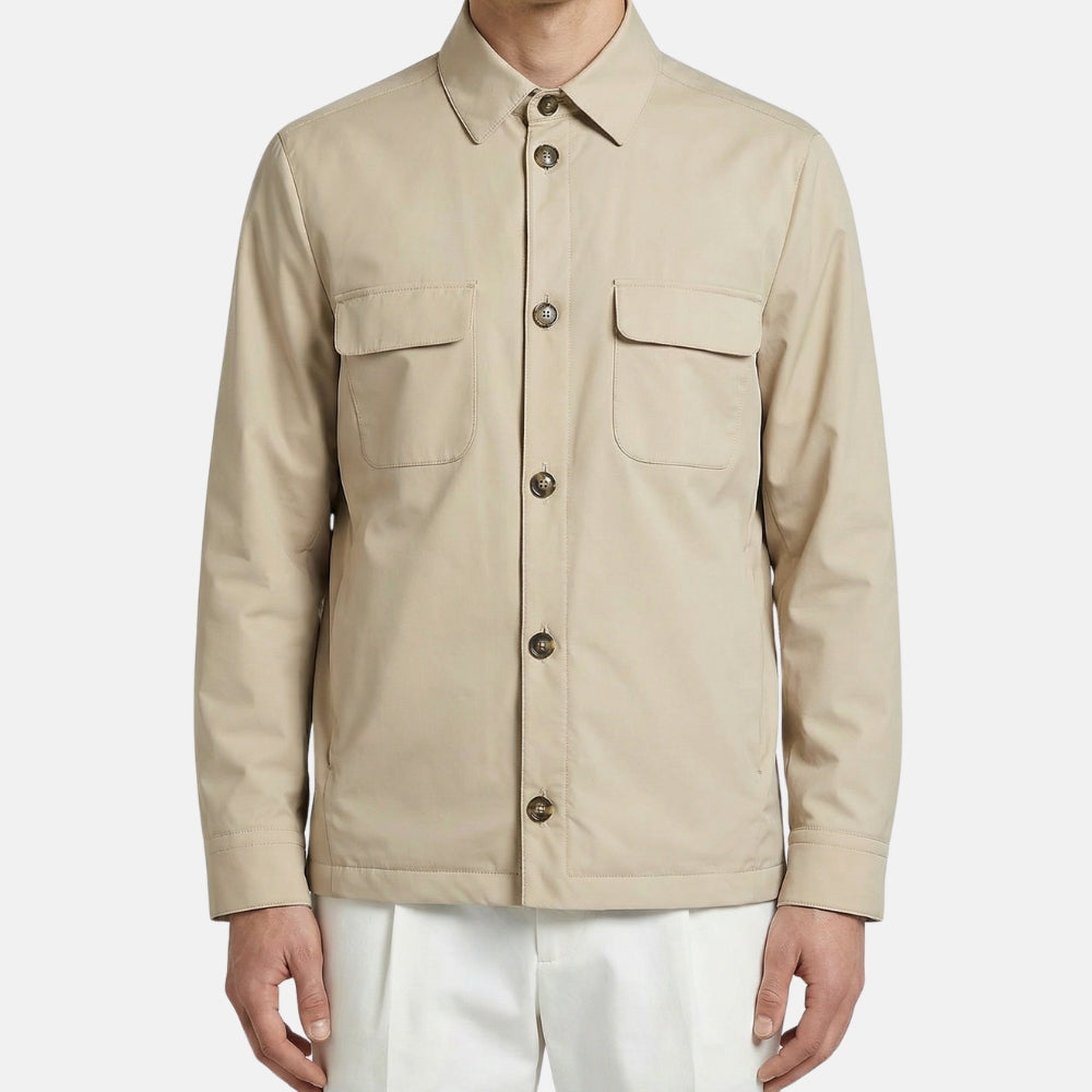 Beiges Windmate Overshirt aus Polyamid (S)