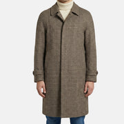 Multicoloured Checkered Coat made of Wool (EU 50)