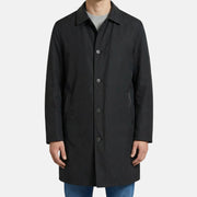 Black Tech Coat with Shearling Lining (XL)