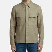 Beige Overshirt made of Linen (L/XL/3XL)
