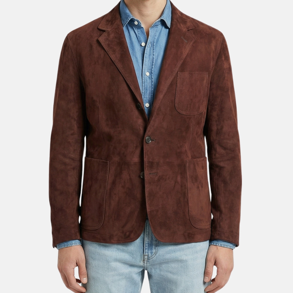 Brown Suede Blazer (EU 56)