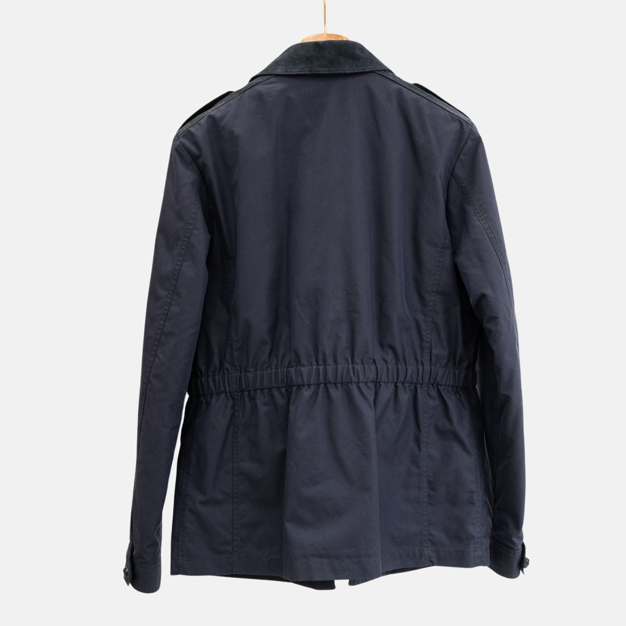 Navy Blue Jacket made of Nylon/Suede (50)