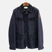 Navy Blue Jacket made of Nylon/Suede (50)