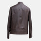 Brown Jacket Made of  Leather