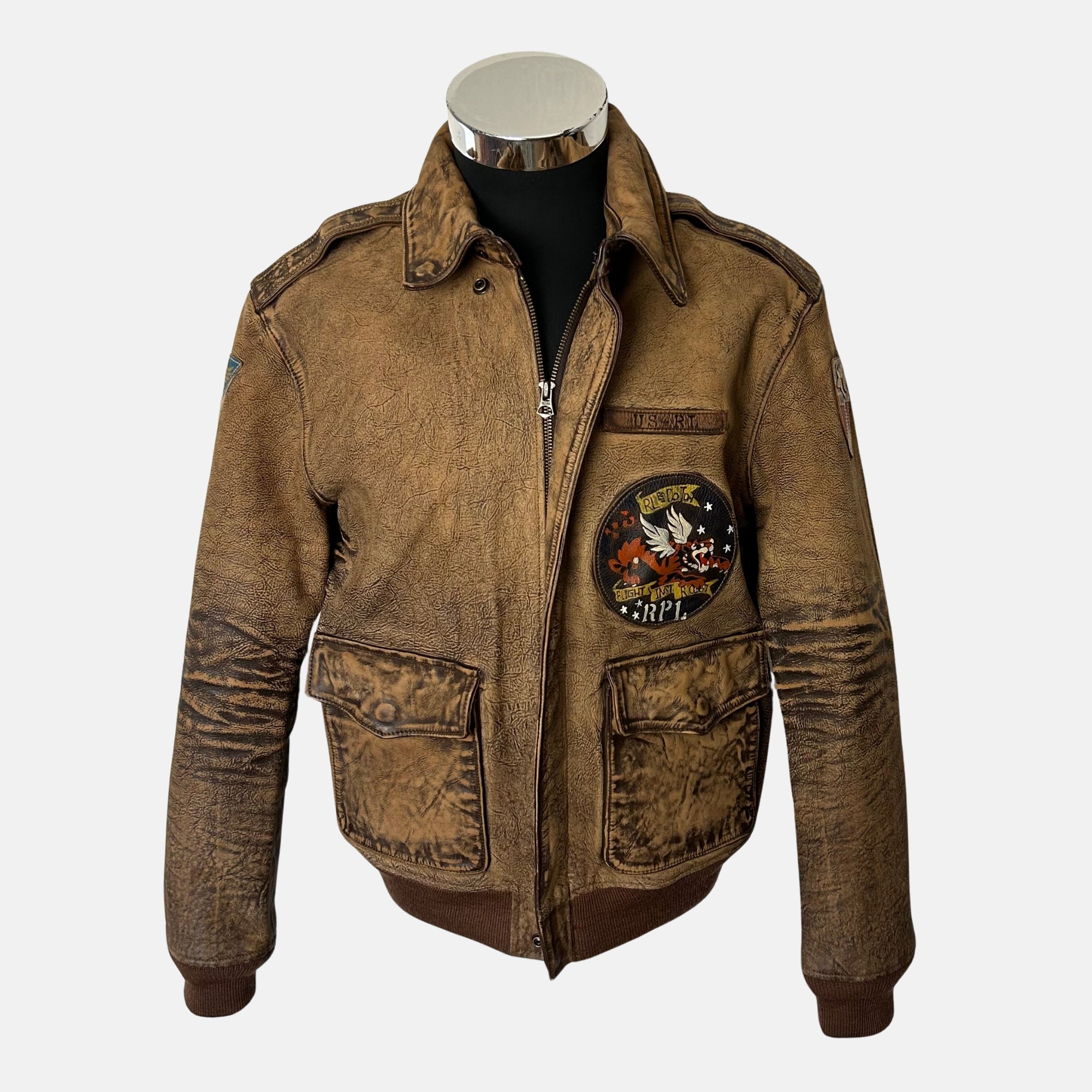 Brown Jacket Made of Flight Leather