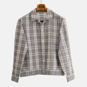 Checked Sample Shirt Made of Cotton