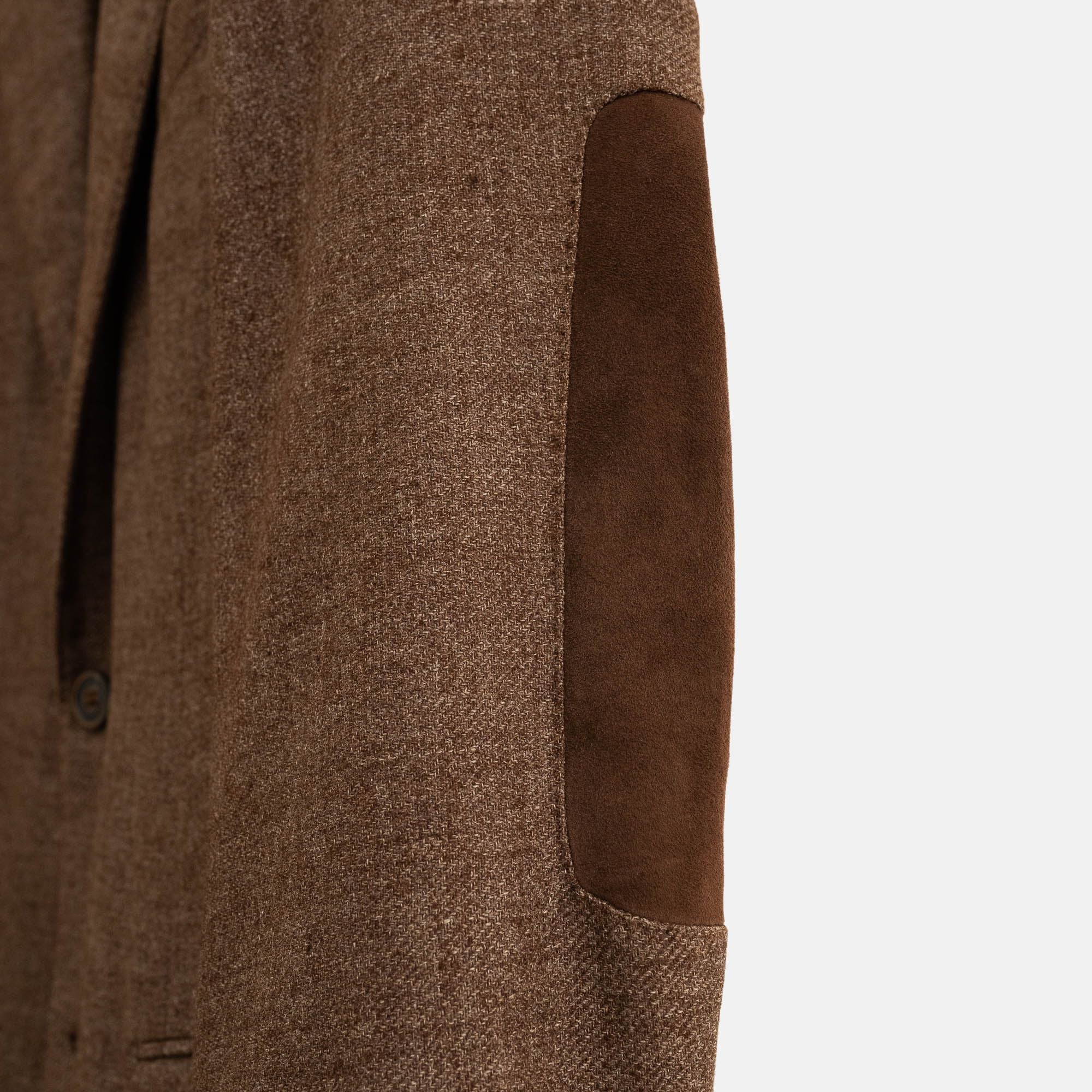 Brown Blazer made of Wool/Cotton/Angora/Cashgore (46)