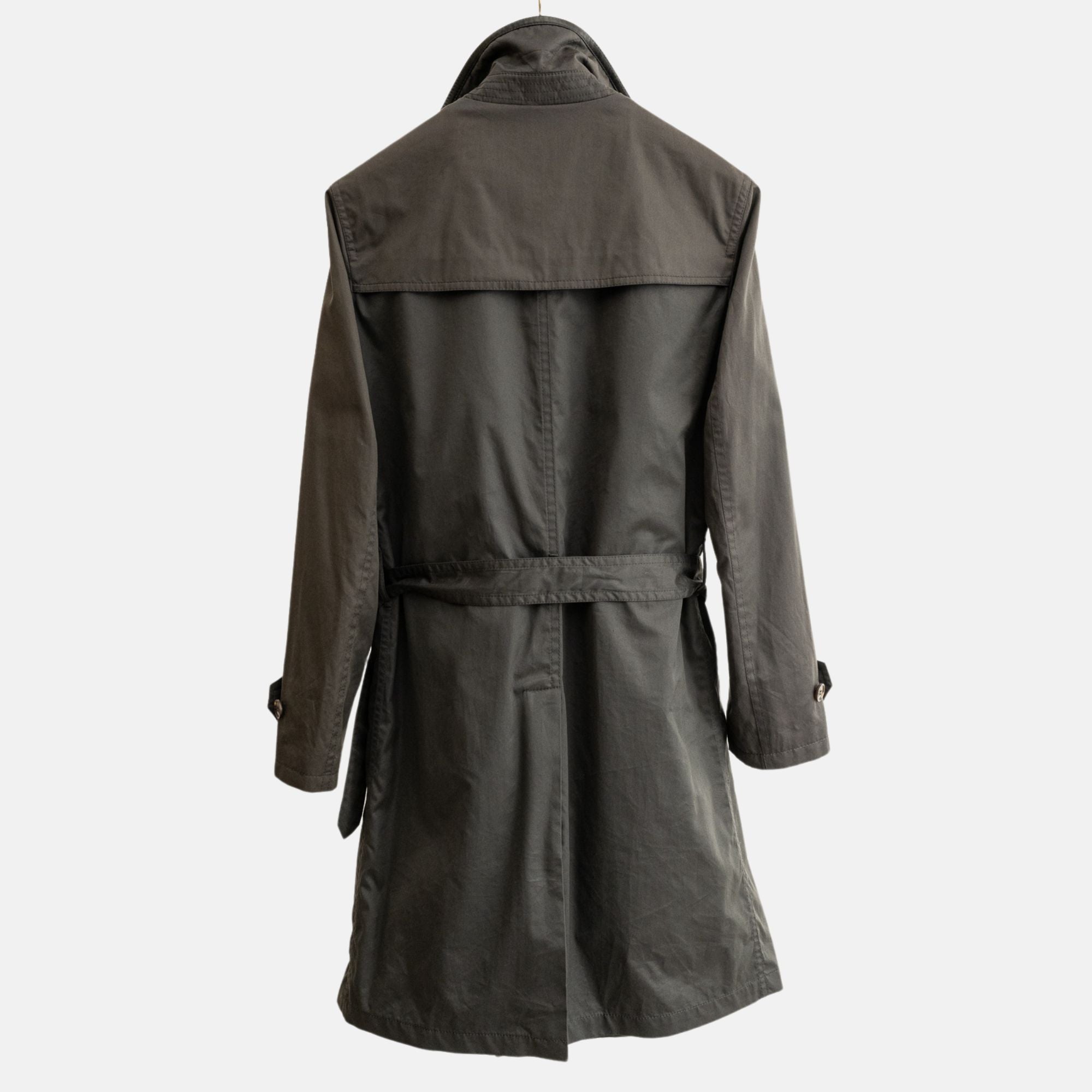 Dark Grey Trenchcoat Made of Cotton/Silk (50)