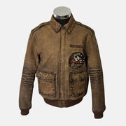 Brown Jacket Made of Flight Leather