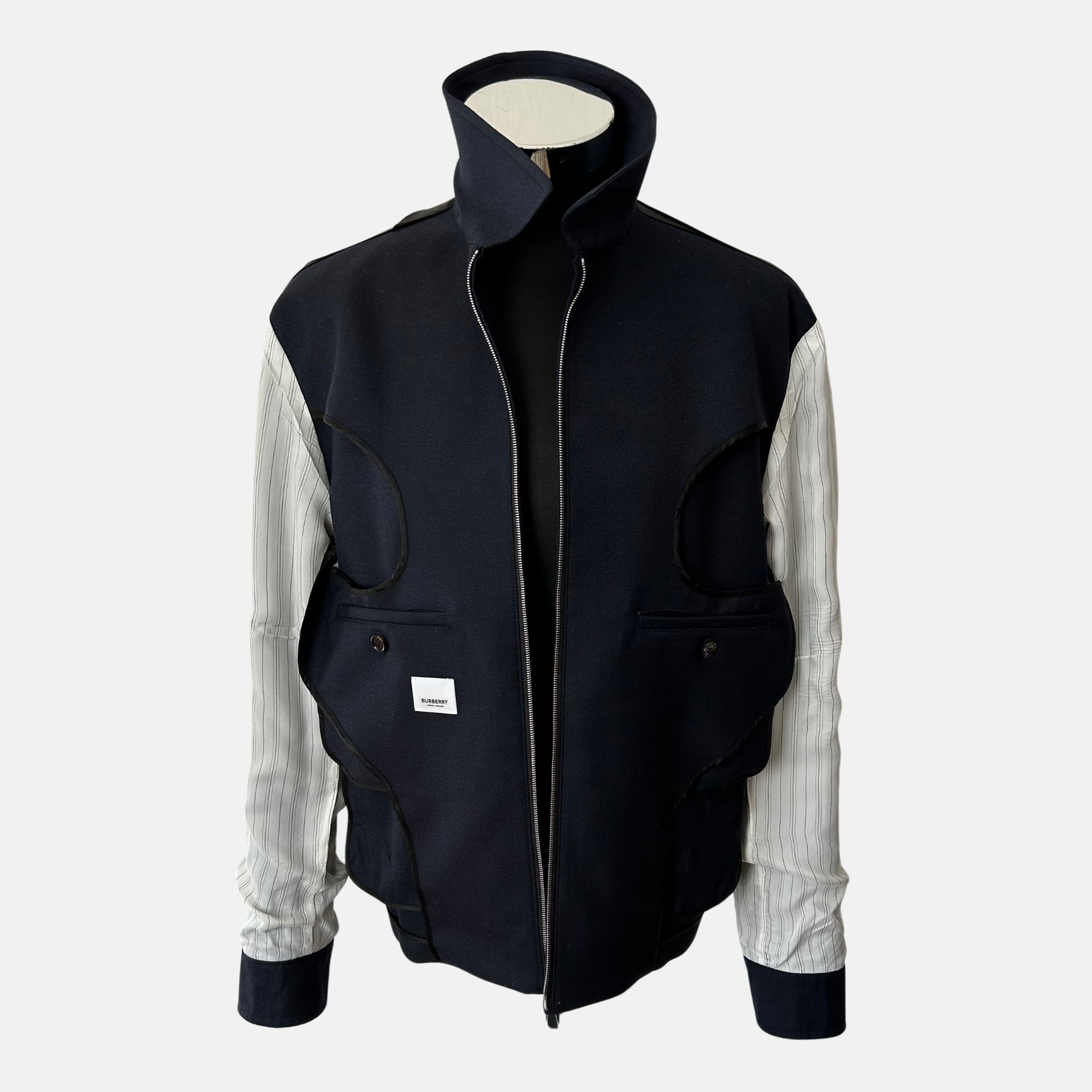 Navy Jacket made of Wolle