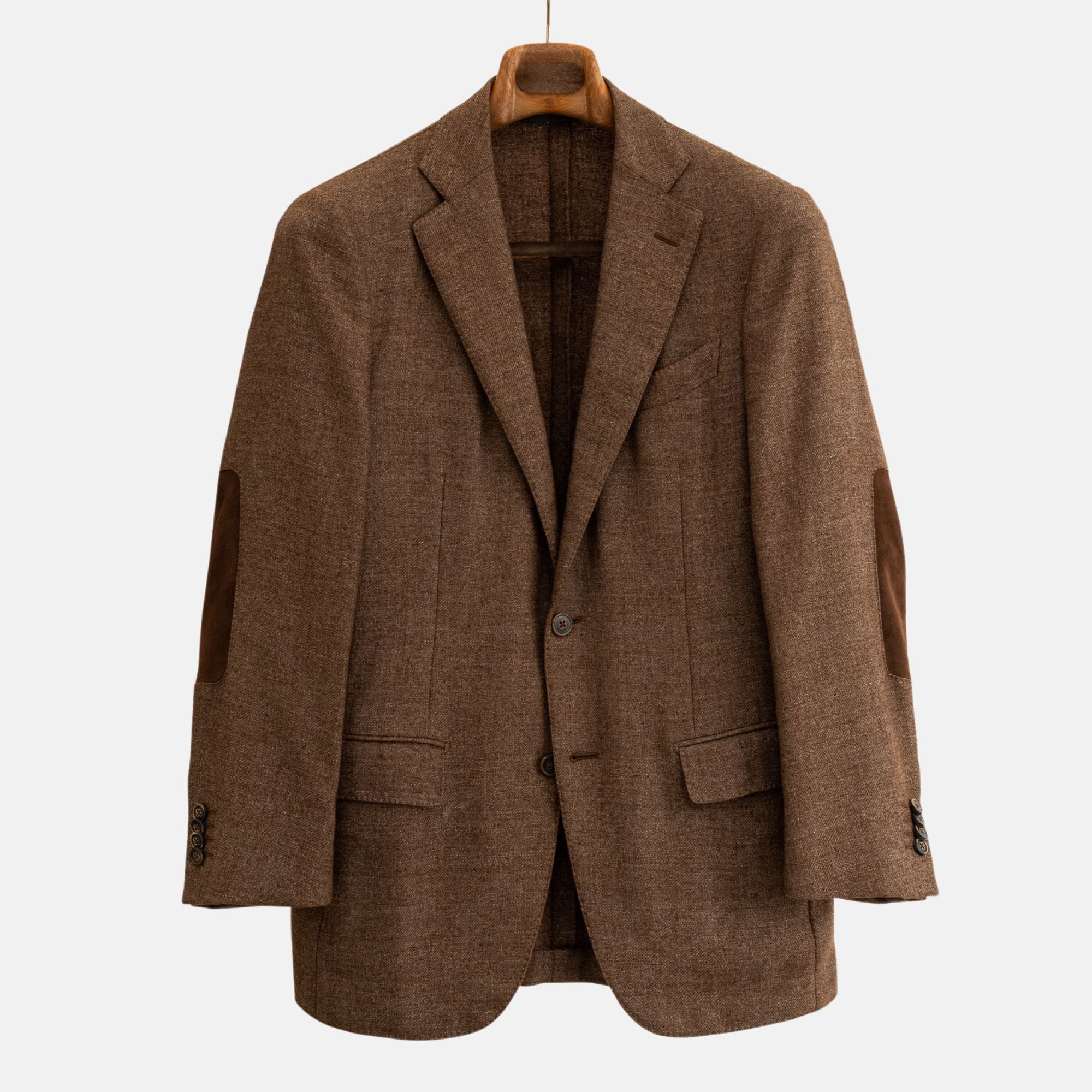 Brown Blazer made of Wool/Cotton/Angora/Cashgore (46)