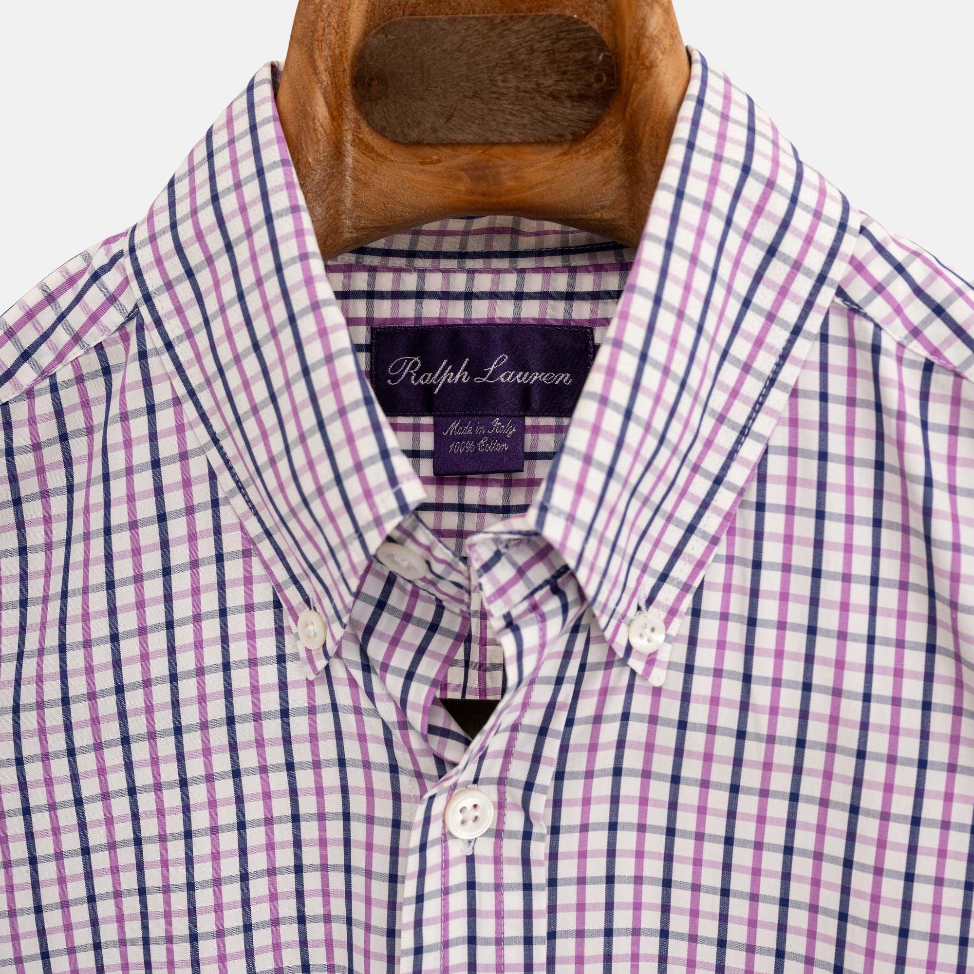 Multicolored Checked Shirt Made of Cotton