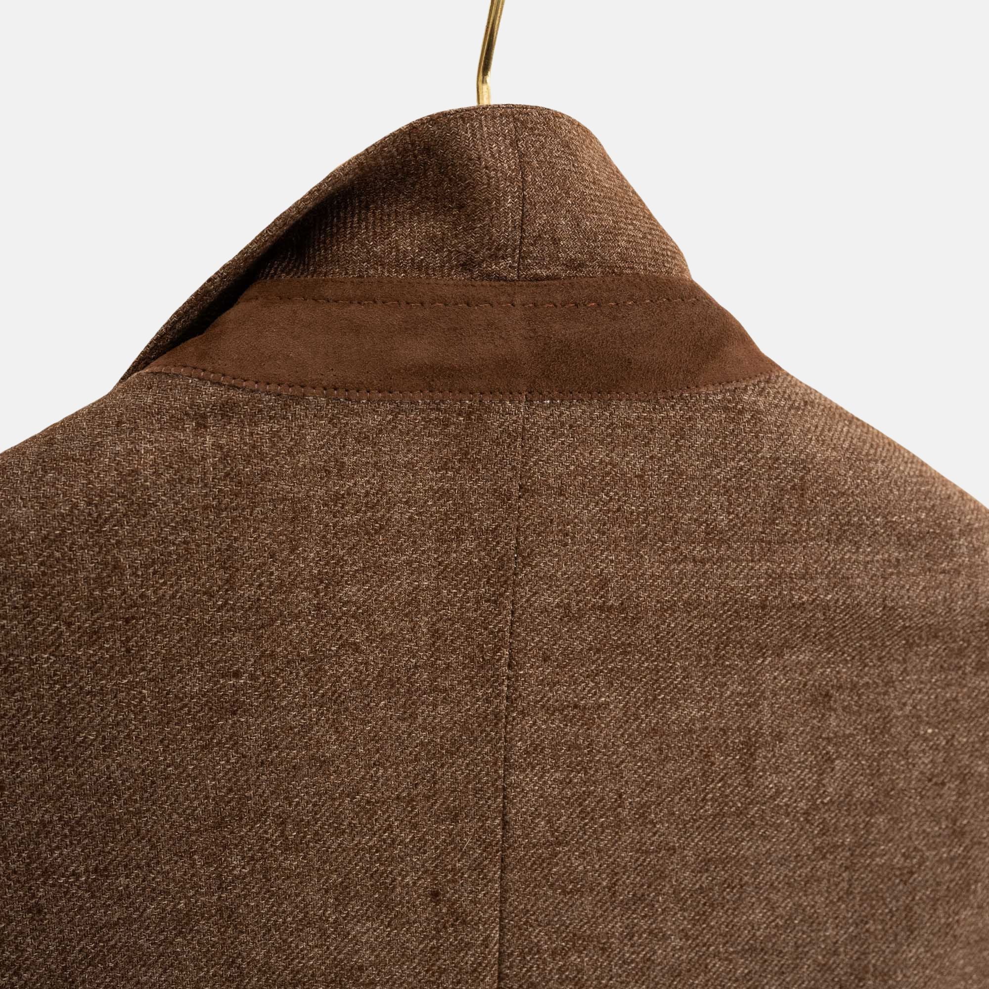 Brown Blazer made of Wool/Cotton/Angora/Cashgore (46)