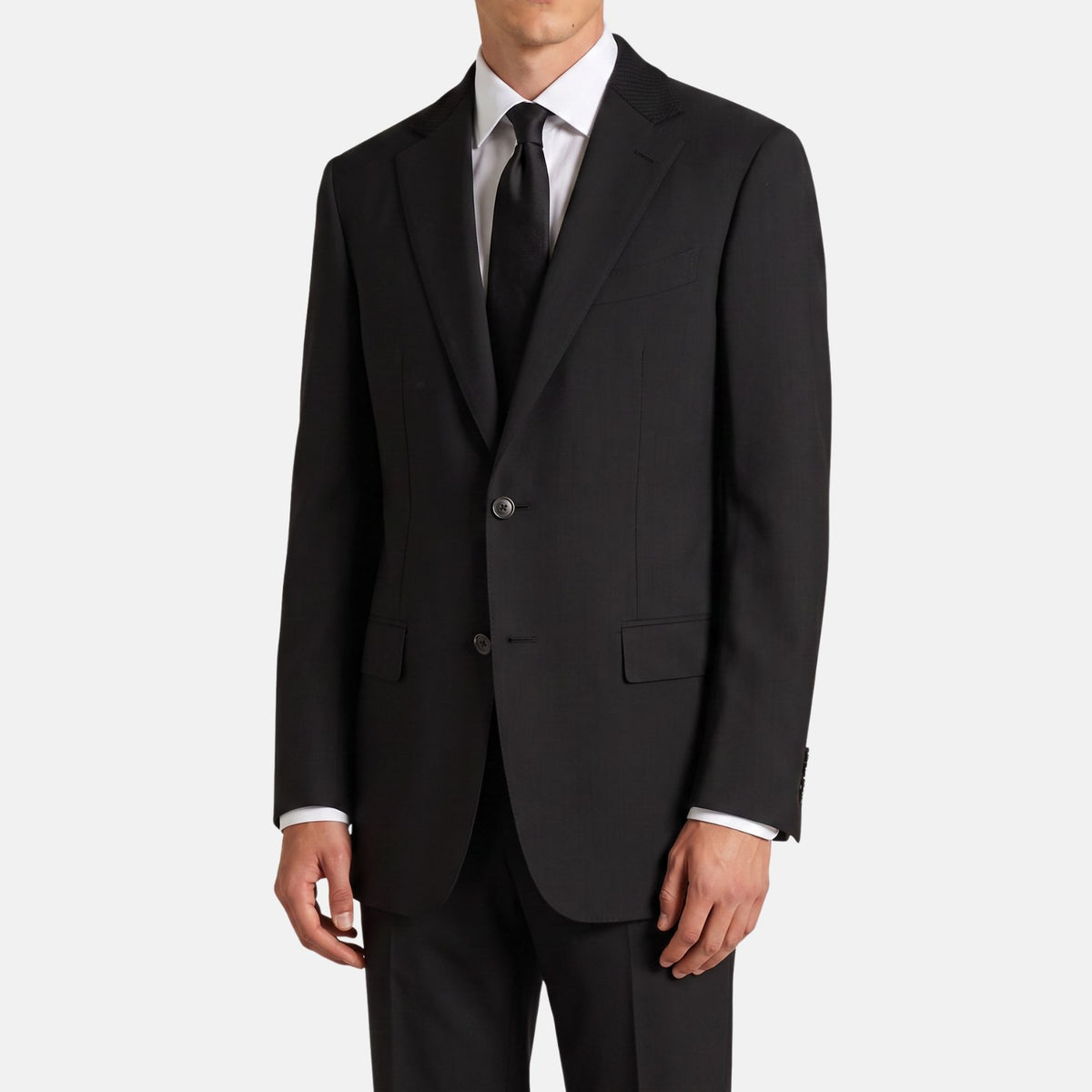 Dark Brown Suit made of Wool (EU 48)
