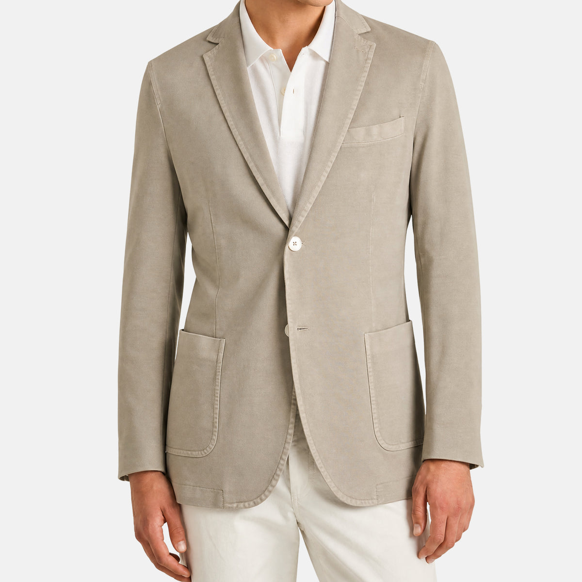 Beige Blazer made of Cotton/Elastane (EU 52)