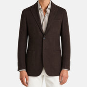 Dark Brown Blazer made of Cotton (EU 48)