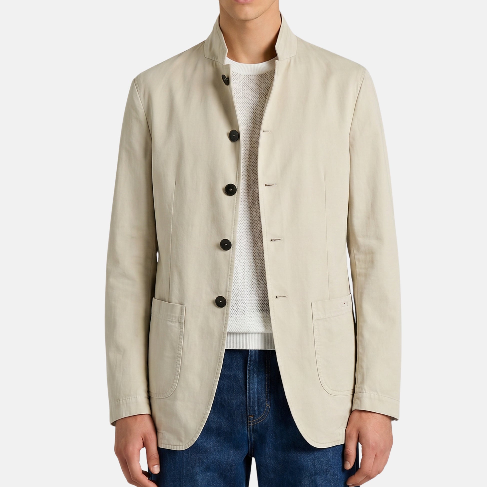 Kiton Ecru Chore Jacket made of Cotton (EU 48, EU 50, EU 52, EU 54) – pre-owned | Sanpetuna