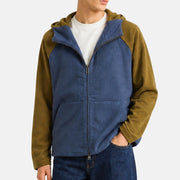 Bi-Color Cashmere Hoodie Jacket (L)