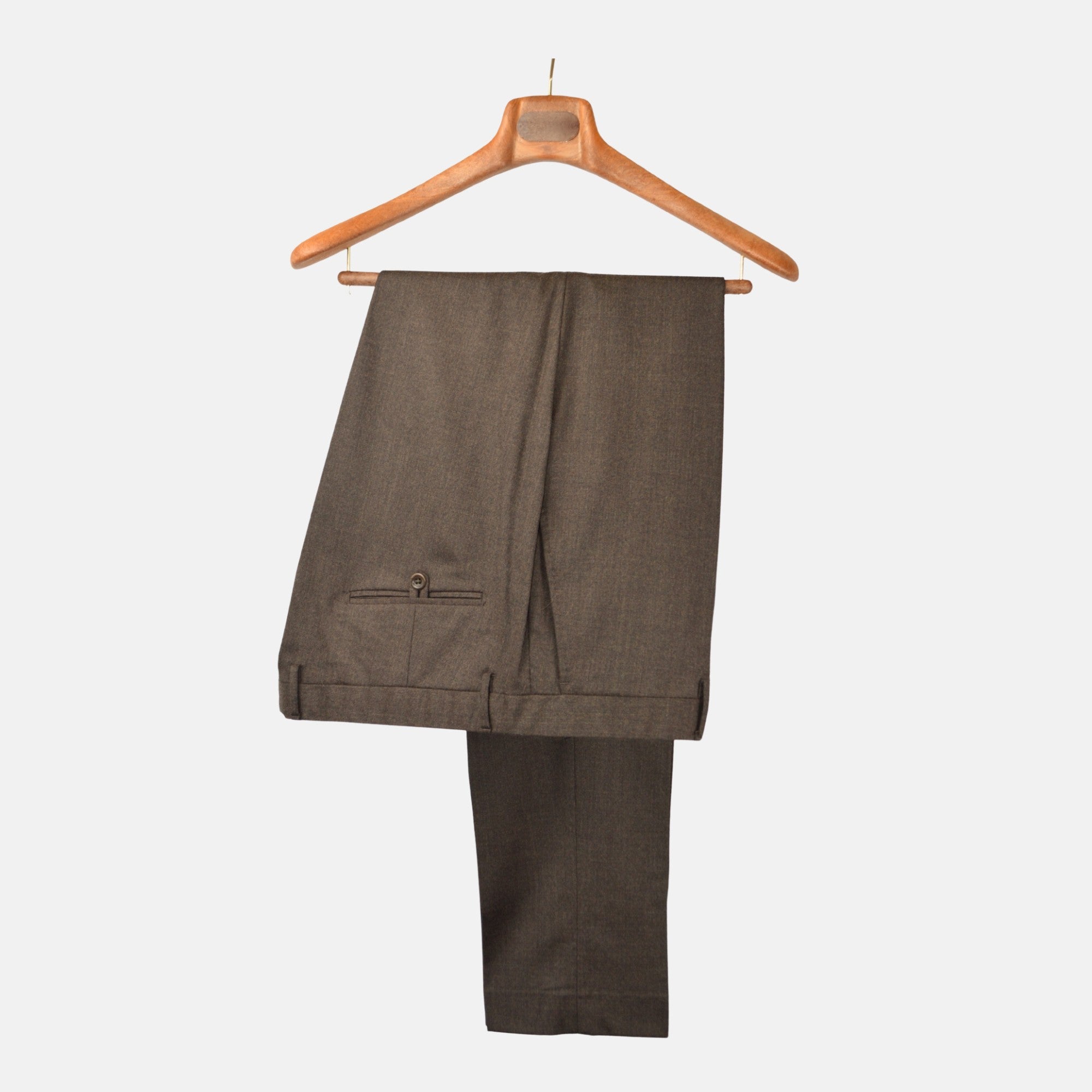 Brown Trousers made of  Wool (58)