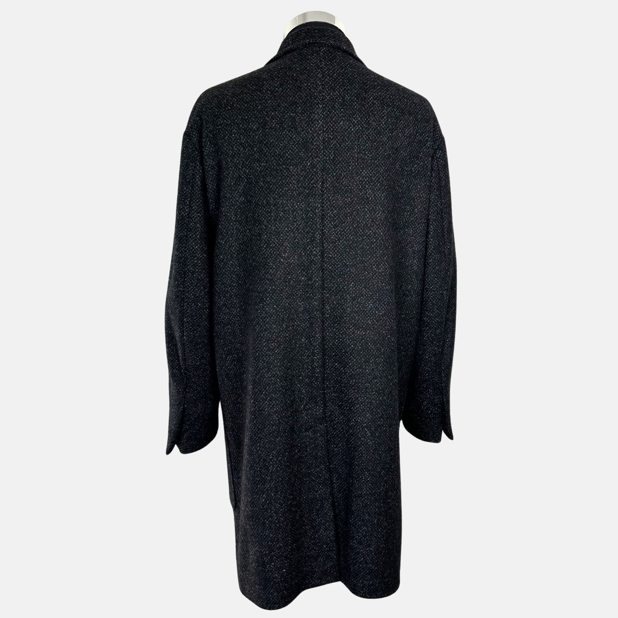 Charcoal Grey Overcoat made of Wool/Alpaca (48)