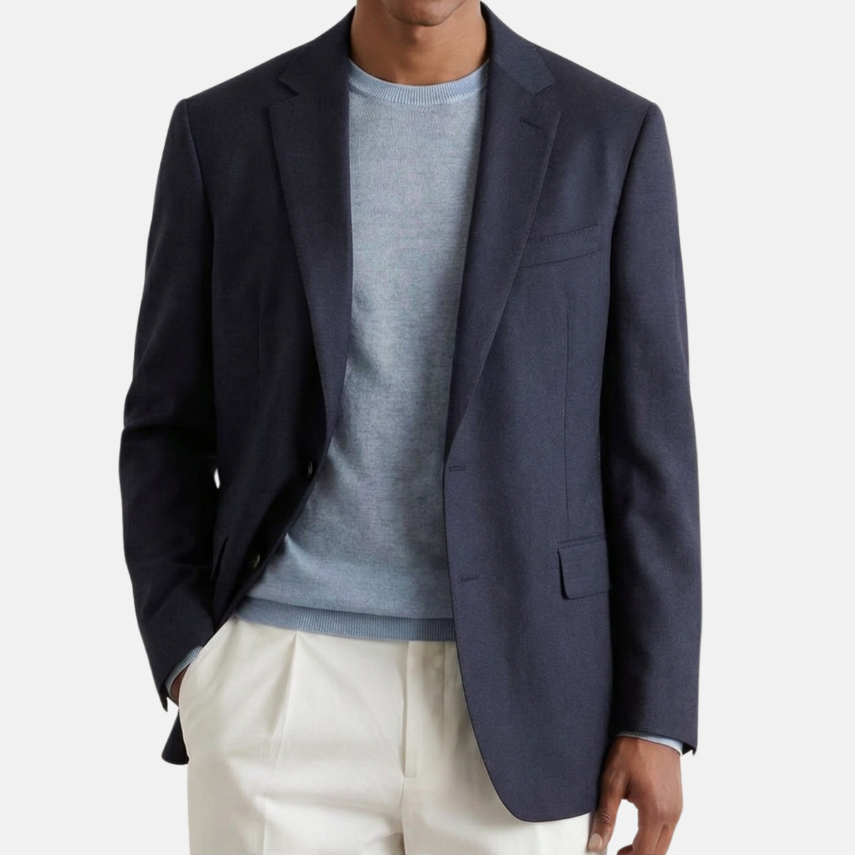 Navy Blue Cashmere Blazer (EU 50)