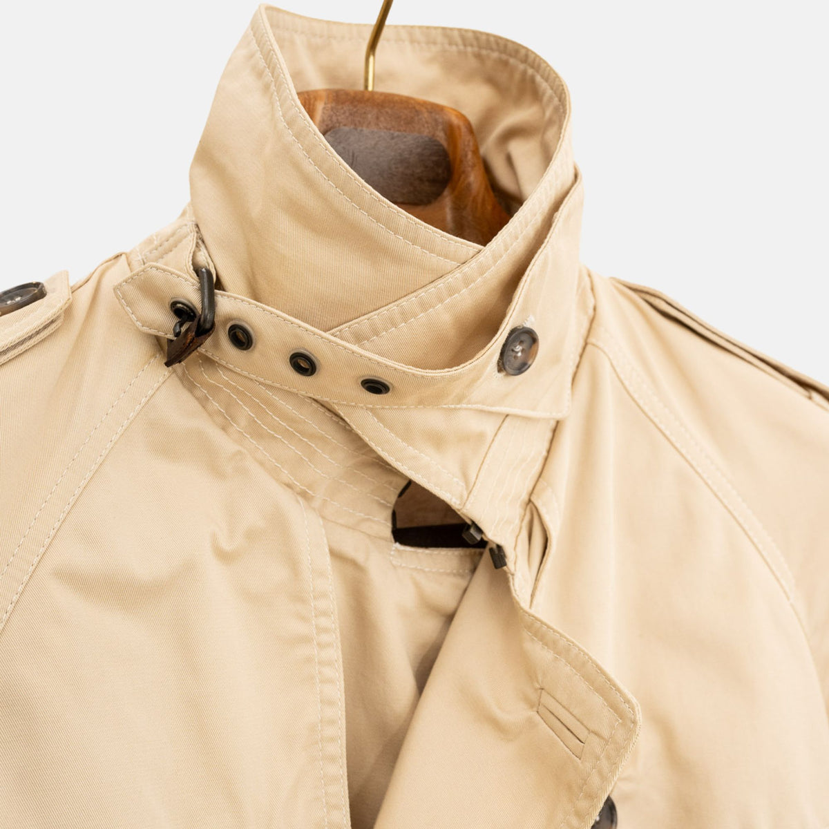 Beiger Trenchcoat aus Baumwolle (EU 48)