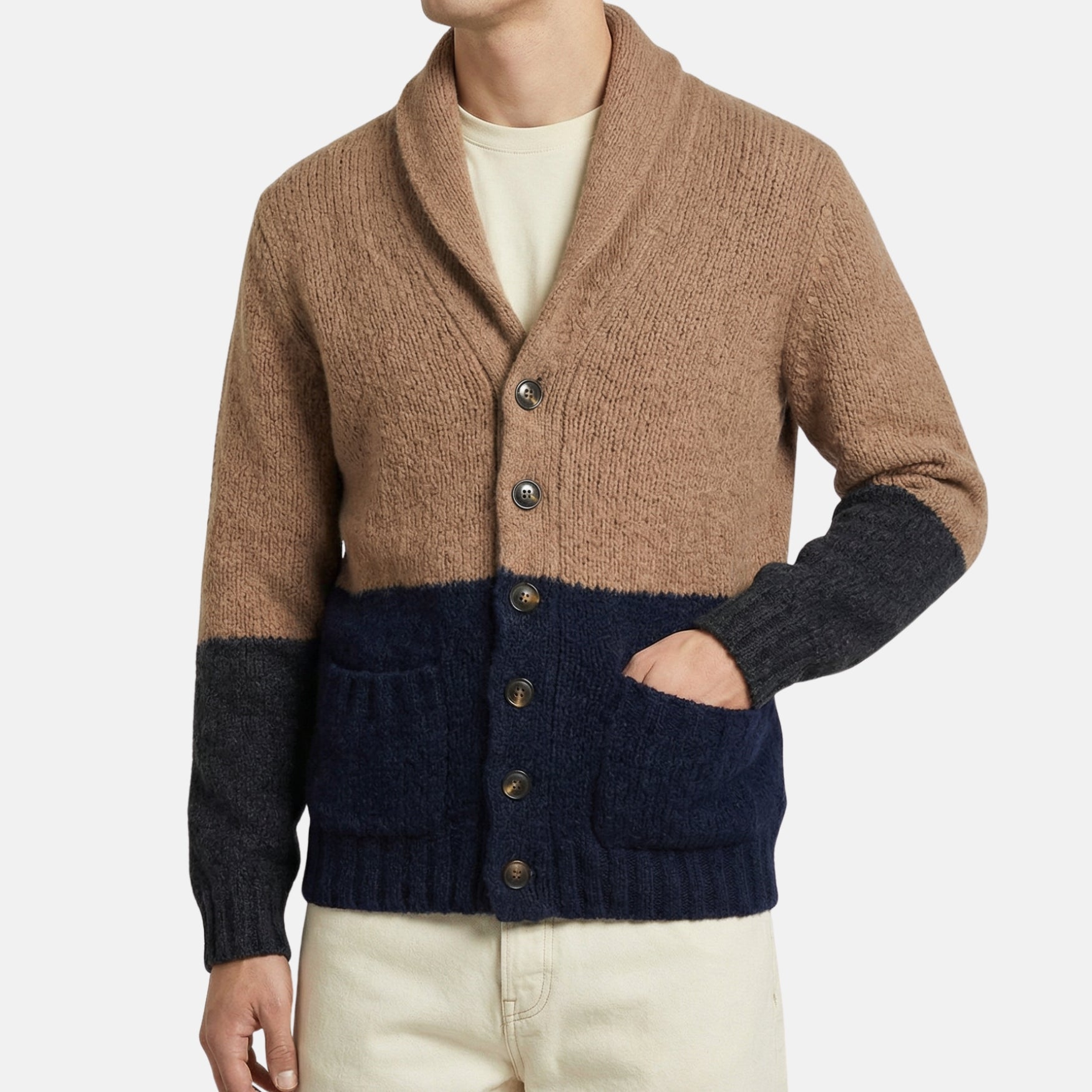 Beige Cardigan Alpaca (EU 48)