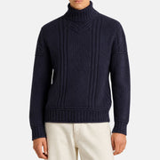 Navy Blue Cashmere Turtle Neck (EU 48)