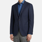 Navy Blue 120s Wool Blazer (EU 50)