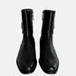 Black Ankle Boots made of Leather (UK 12)