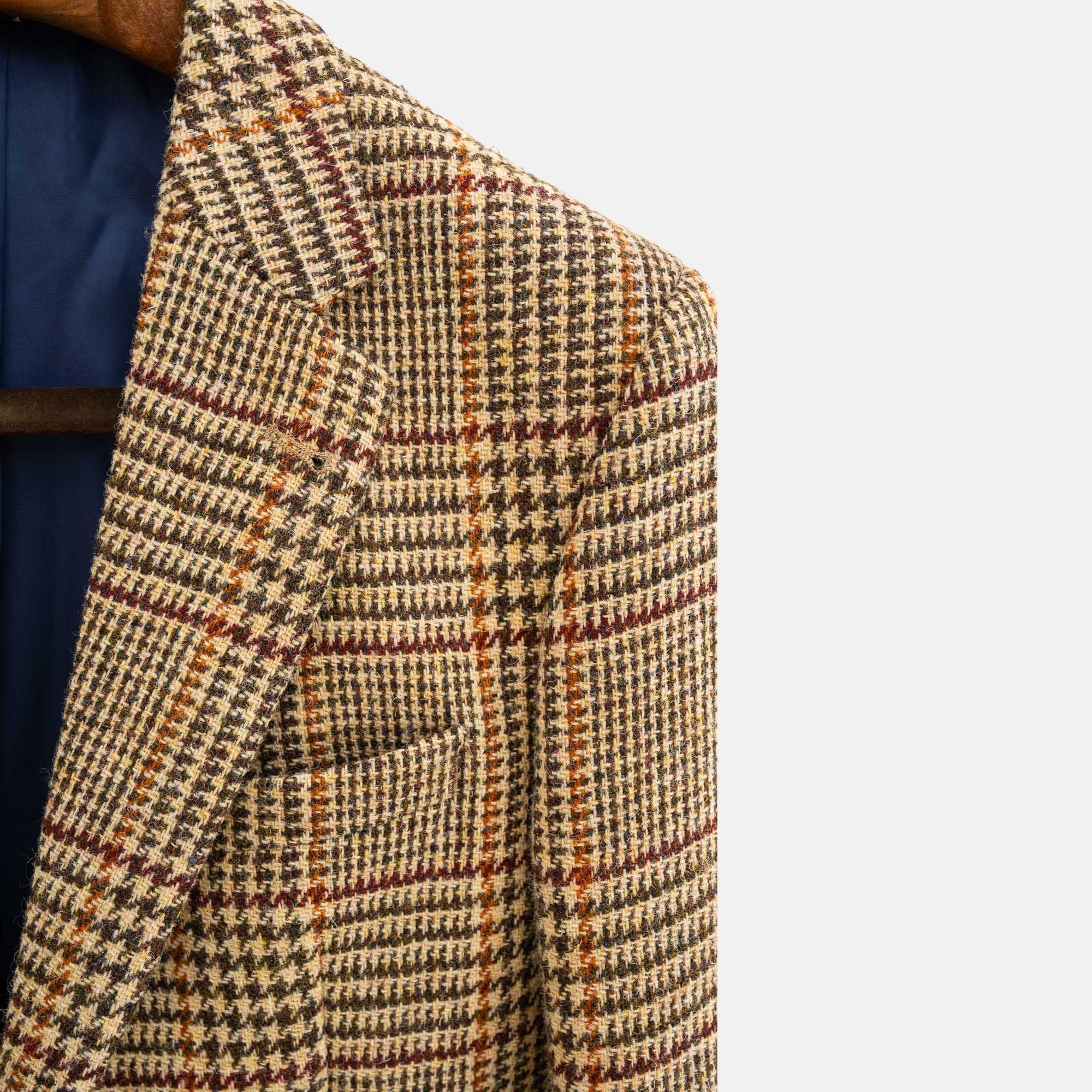 Multicolored Blazer Harris Tweed Made of Wool