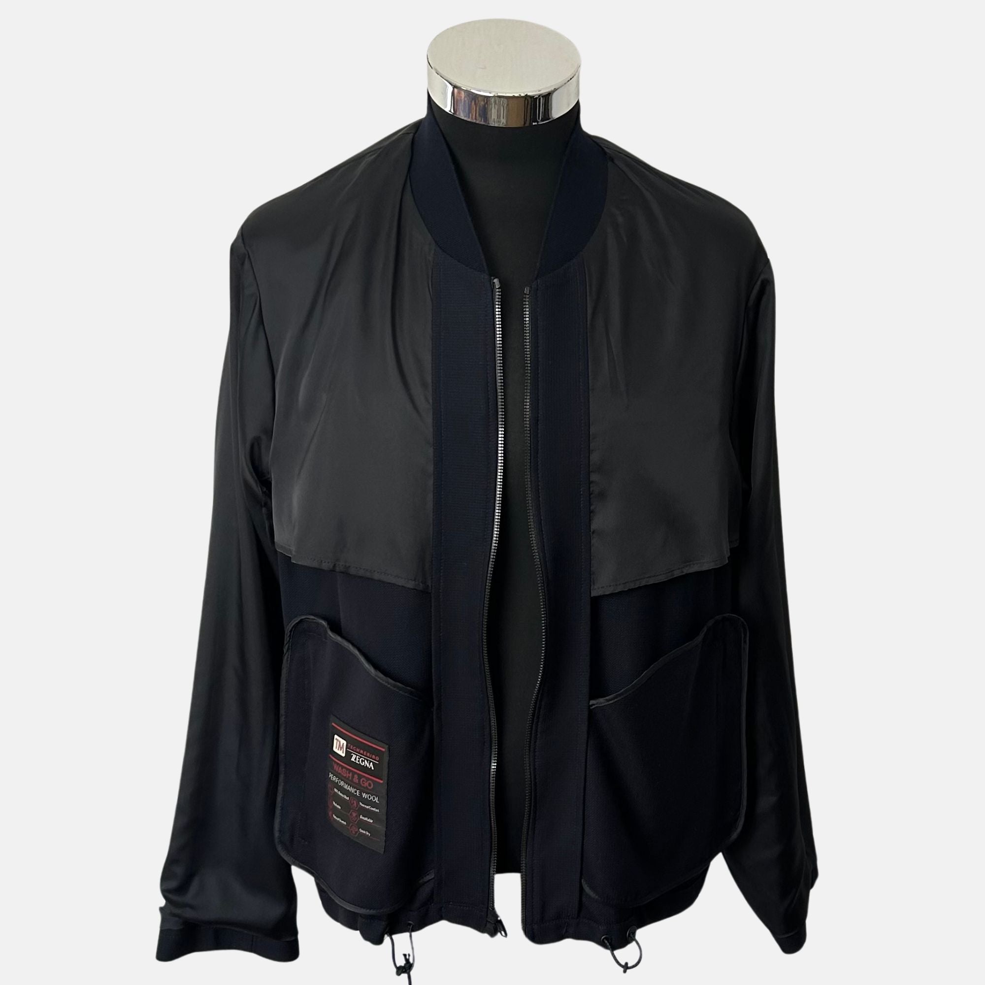 Navy Bomber made of Merino Wool (48)