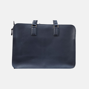 Navy Leather Briefcase