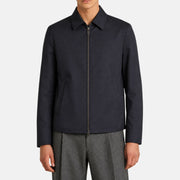 Loro Piana Windwish Matis Blouson Jacket Midnight Blue