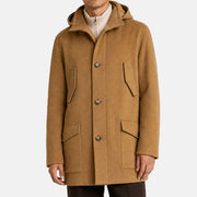 Camel Cashmere Parka (S)