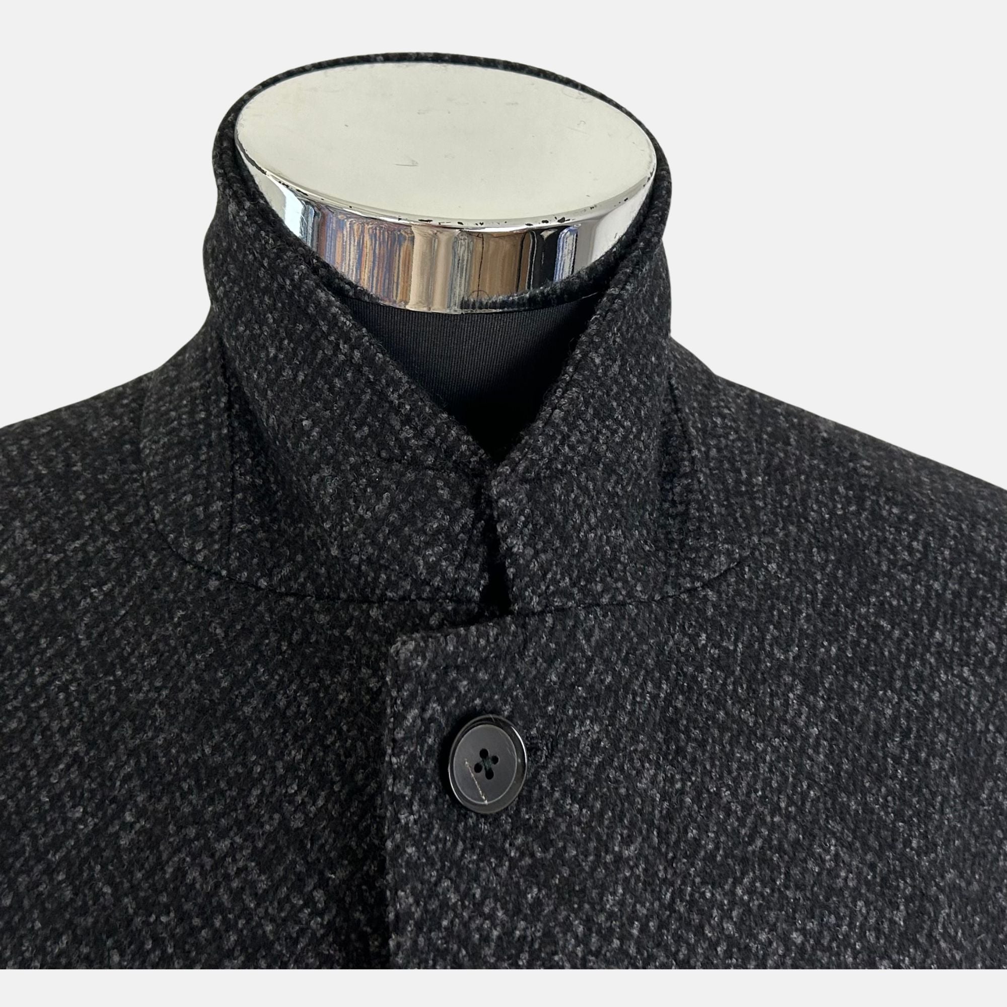 Charcoal Grey Overcoat made of Wool/Alpaca (48)