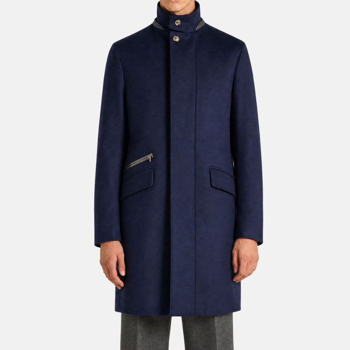 Loro Piana Vicuña Montagna Coat Navy (M)