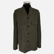 Olive Jacket Made of Linen (50)