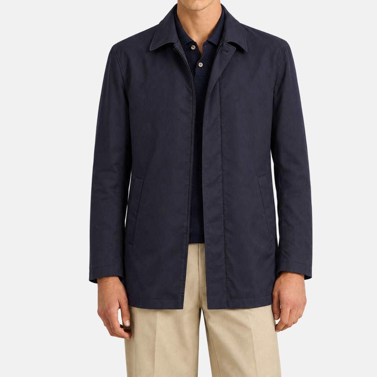 Loro Piana Gift of Kings Car Coat Navy (L)