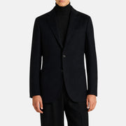Black Blazer made of Cashmere/Leather Details (EU 48)