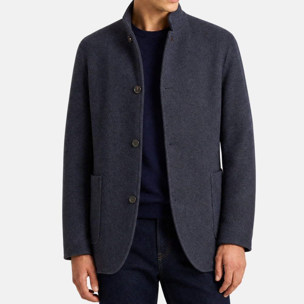 Blue Castarino Lined "Spagna" Cashmere Jacket (EU 52)